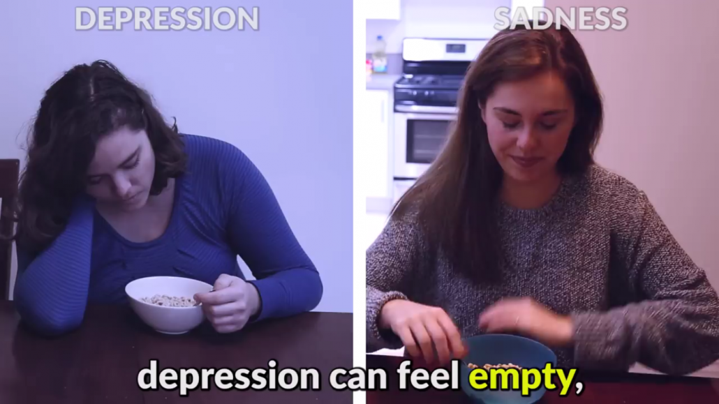 تفاوت میان غم و افسردگی چیست - یک زن در دو حالت مختلف