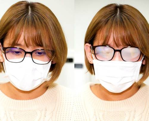 -برطرف-کردن-بخار-عینک-هنگام-ماسک-زدن-495x400 How to remove eyeglasses vapor when wearing masks